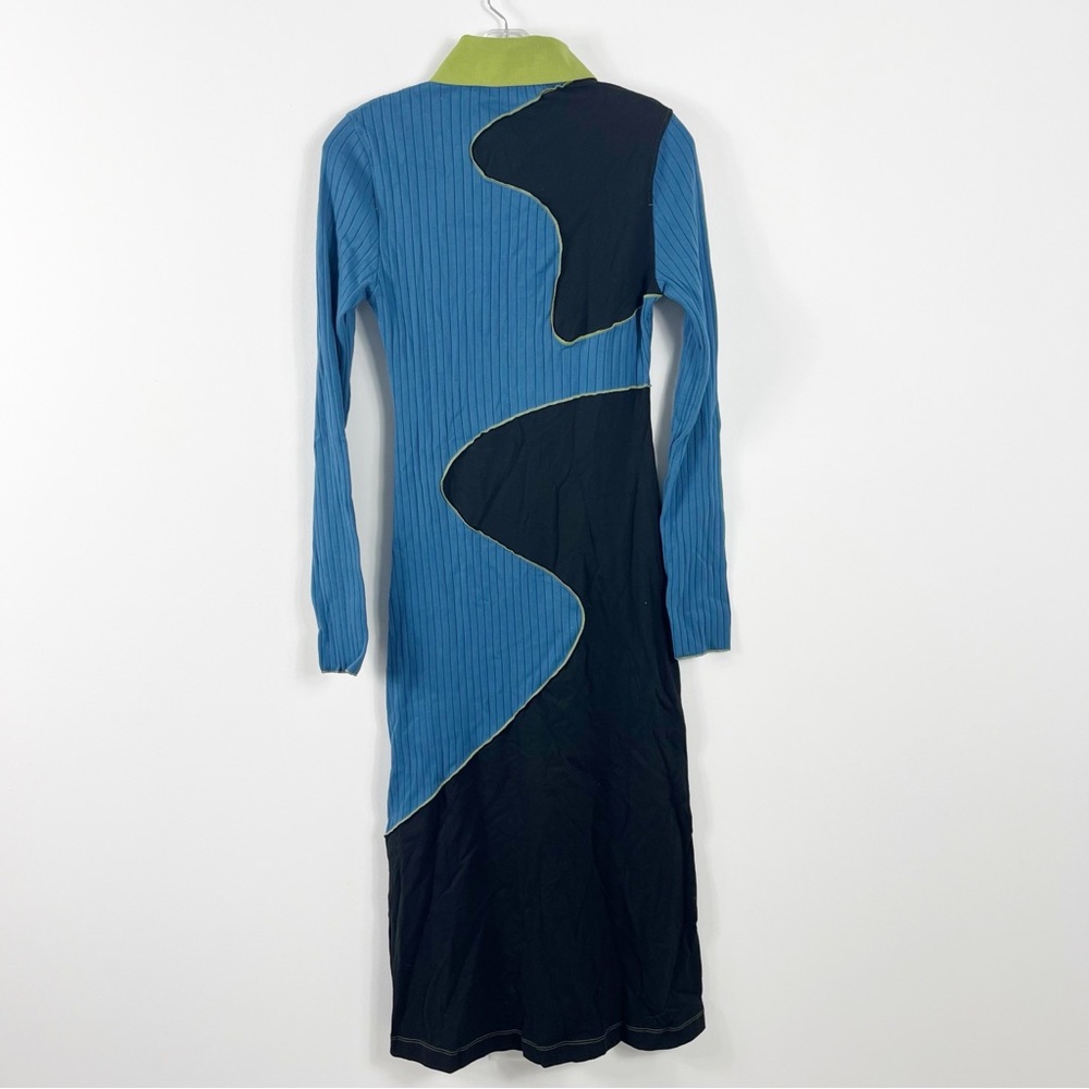 Marina Moscone Collared Maxi Patchwork Polo Dress… - image 5
